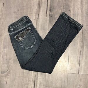Rock & Roll Cowgirl Dark Blue Boot Cut Jeans
